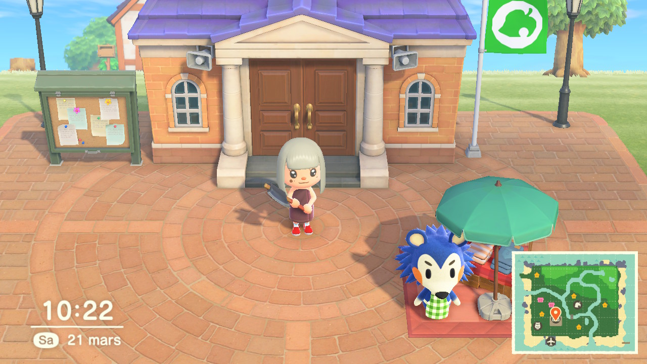Animal Crossing New Horizons Mairie et bureau des résidents, comment